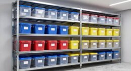 garage shelving for totes