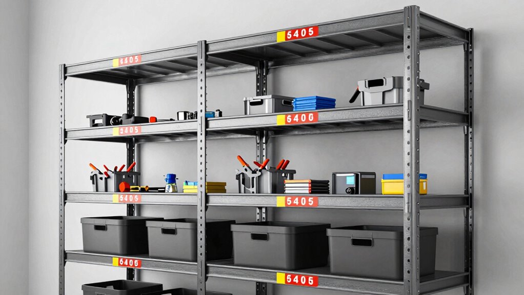 garage shelving weight capacity