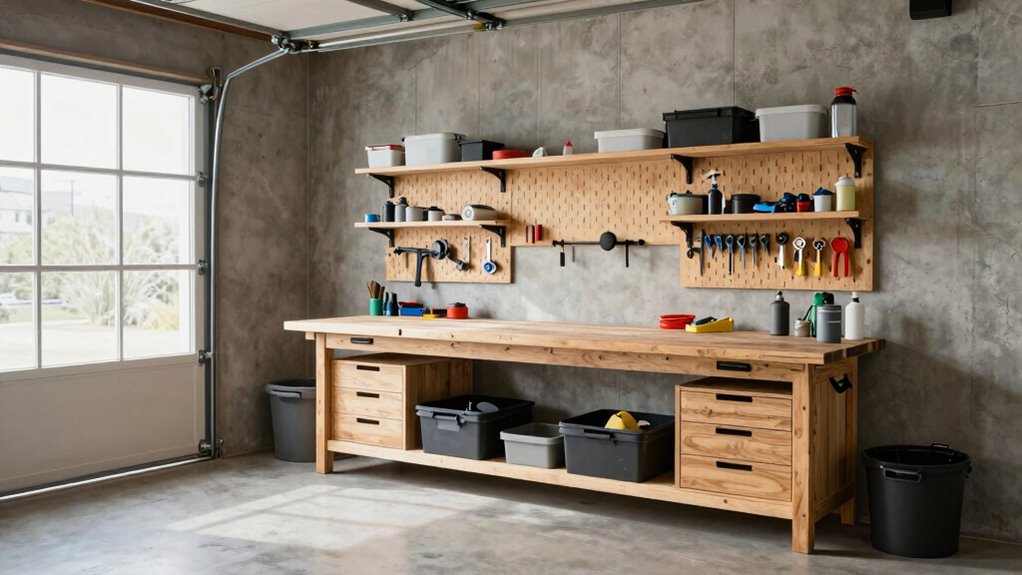 garage space and storage planning