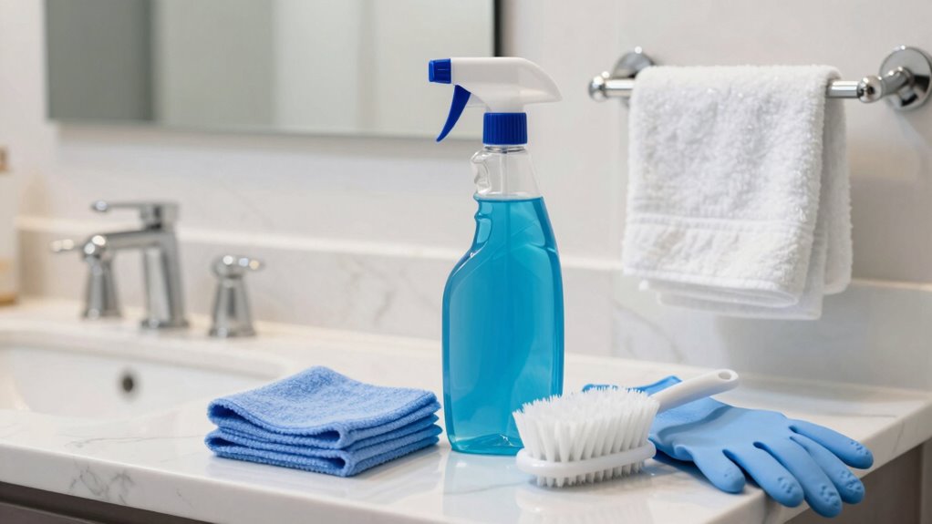 gather cleaning supplies beforehand