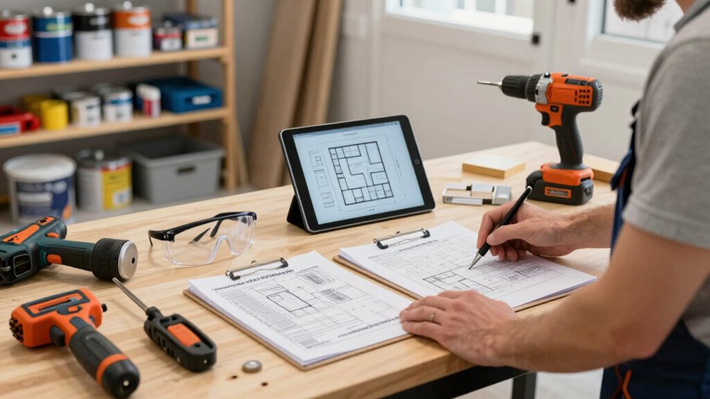 gather tools and permits