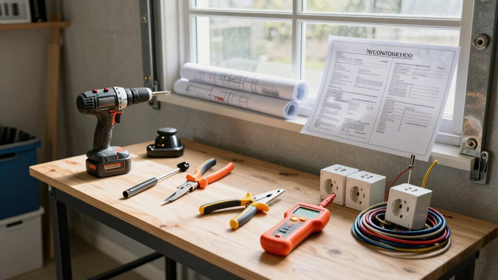 gather tools materials permits