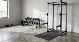 gym rack and walkway clearance