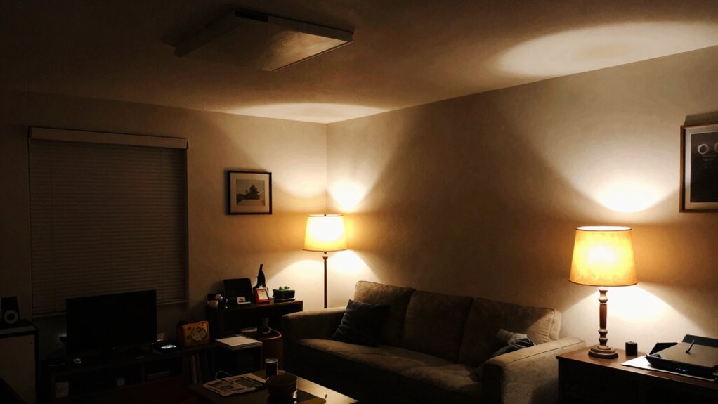 harsh lighting diminishes ambiance