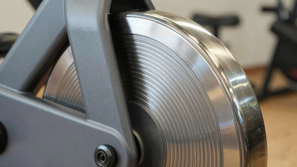 heavier flywheel improves stability