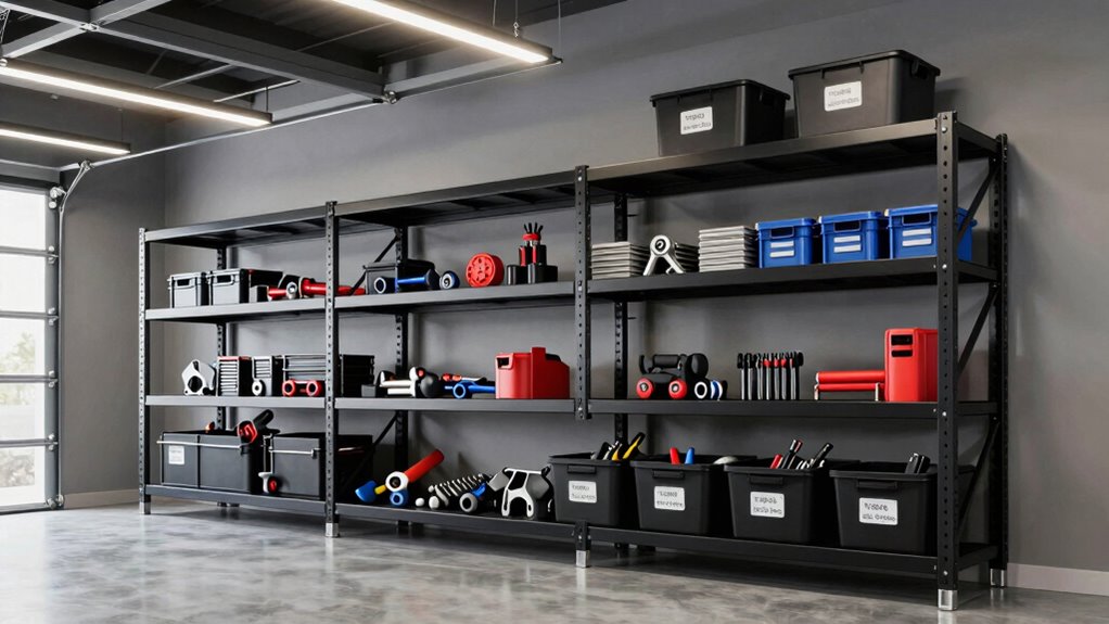 heavy duty adjustable garage shelving