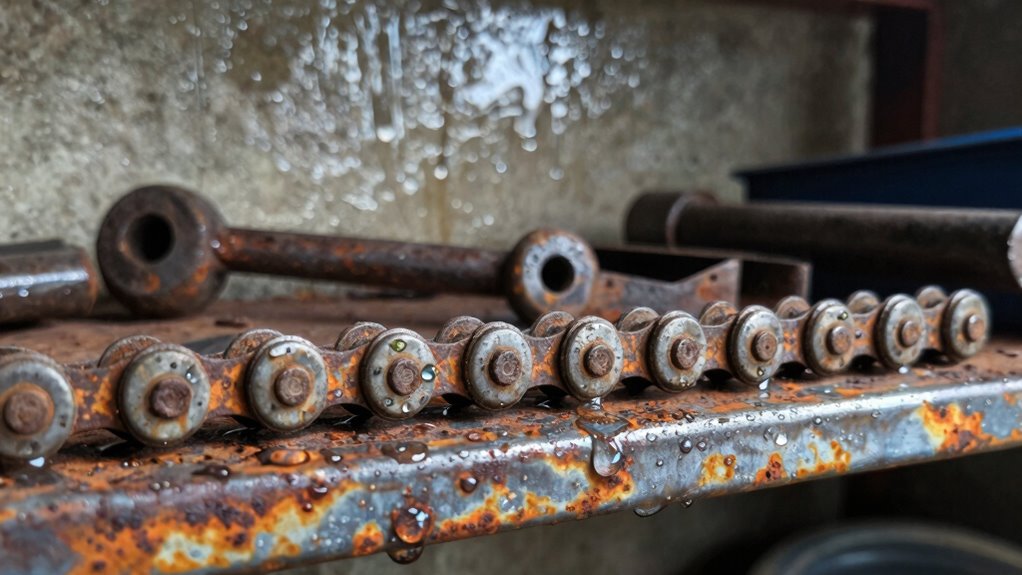 humidity accelerates metal corrosion