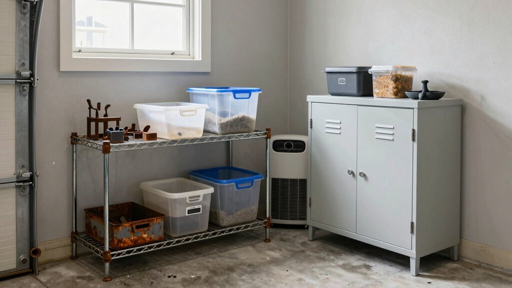 humidity resistant garage organization