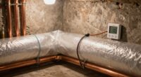 insulate and disconnect pipes