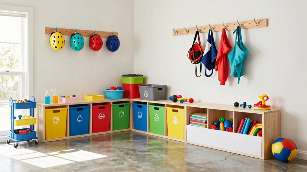 kid friendly organized storage