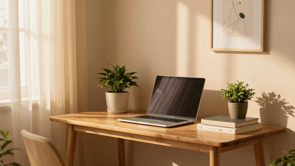 layered bright office lighting