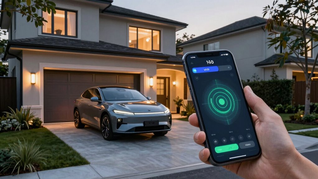 location based garage door access