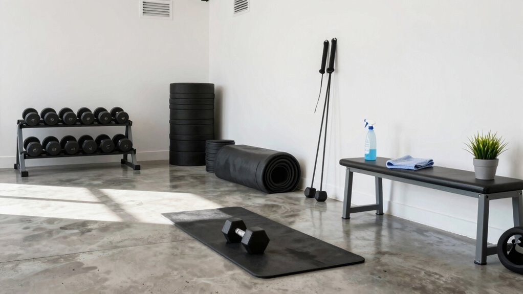 maintain clean dust free gym