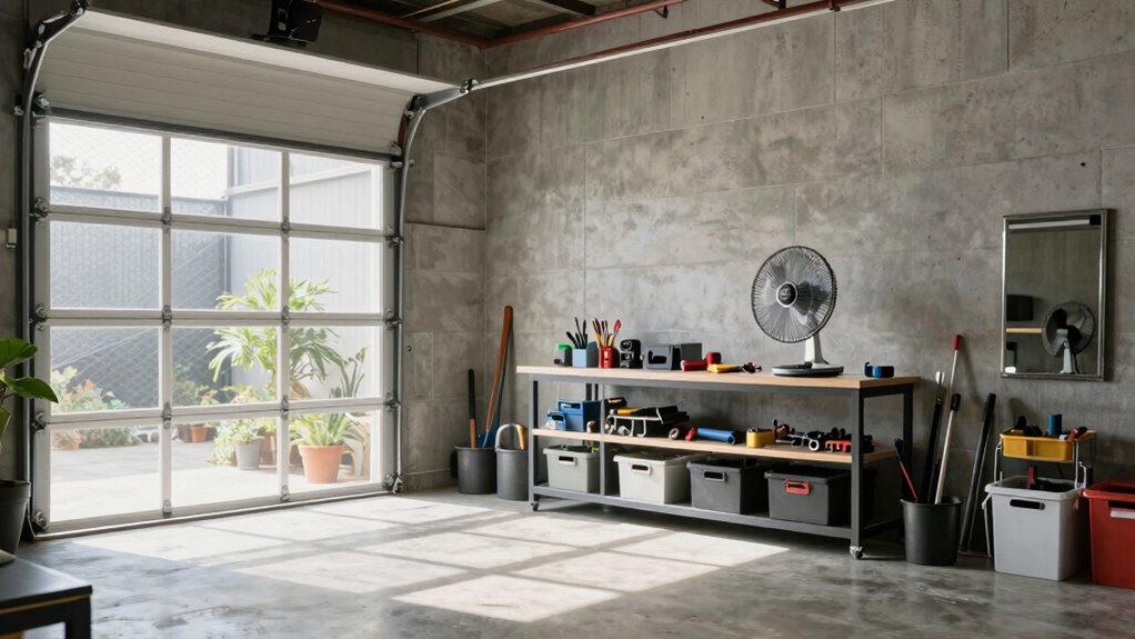 maintain garage for cooler temperatures