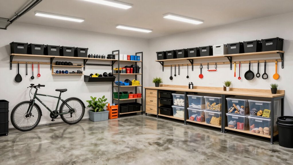 maintain organized garage space