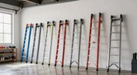 maximize garage ladder storage