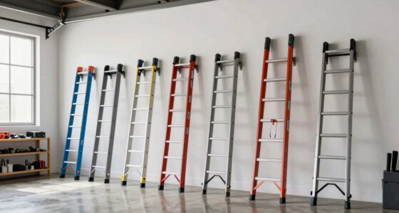 maximize garage ladder storage