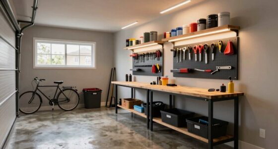 maximize narrow garage space