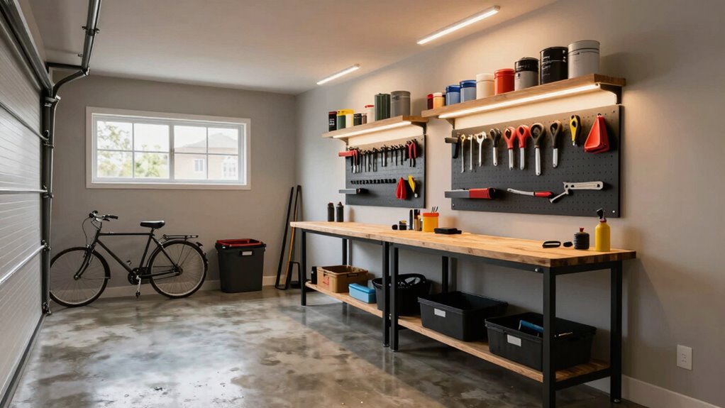 maximize narrow garage space
