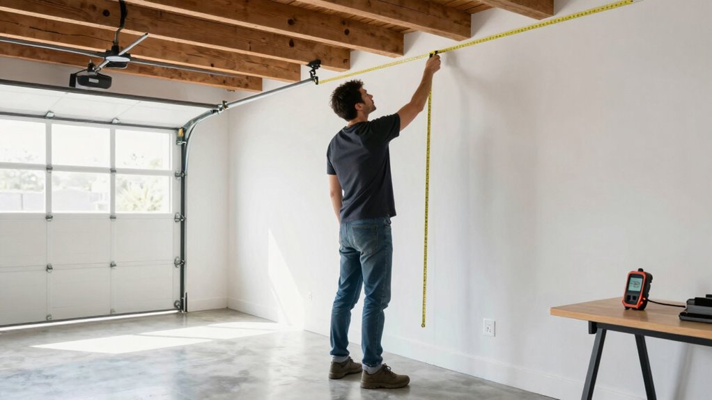 measure garage height accurately
