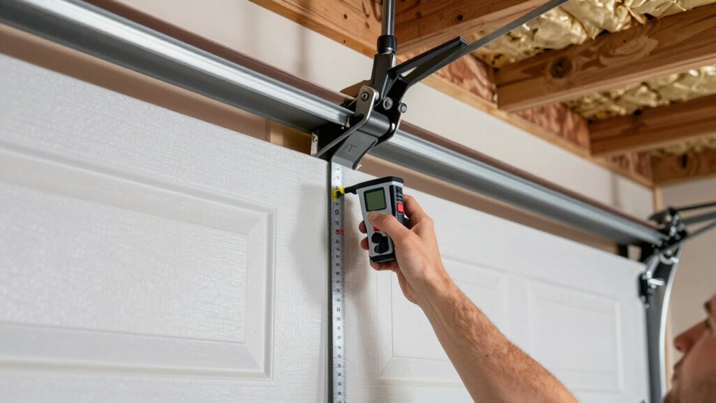 measuring garage door clearance