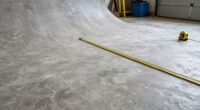 measuring garage floor slope