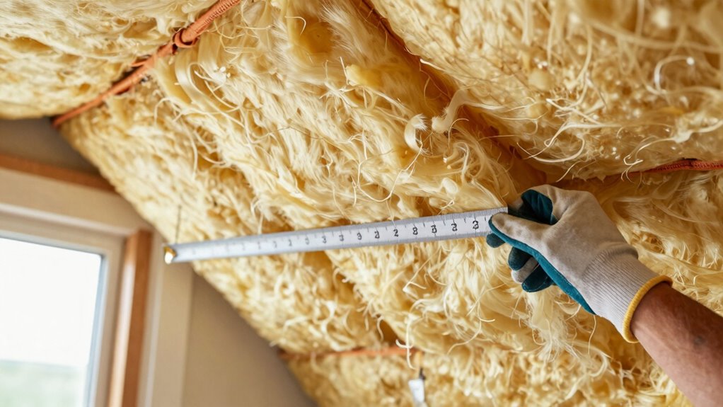 measuring insulation depth accurately