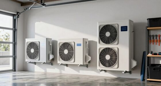 mini split sizes for garage