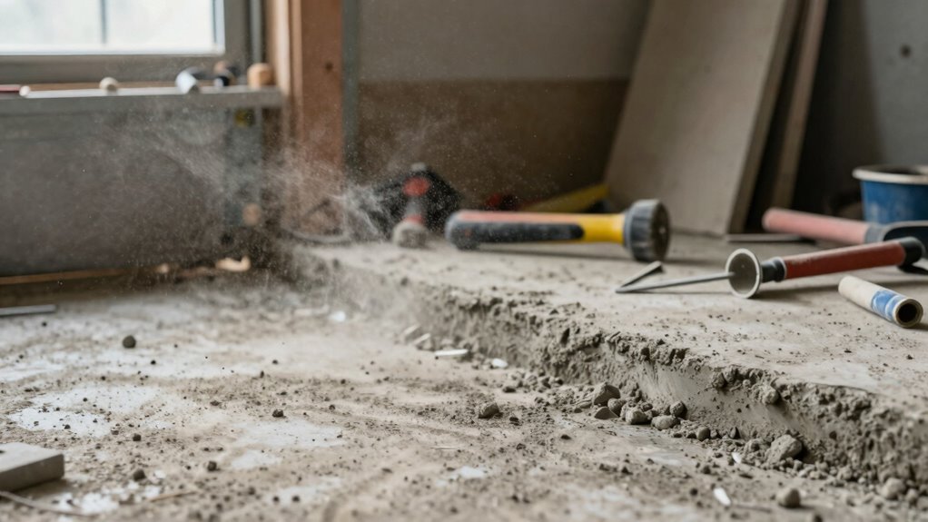 minimize dust during construction