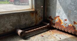 moisture causes rust buildup