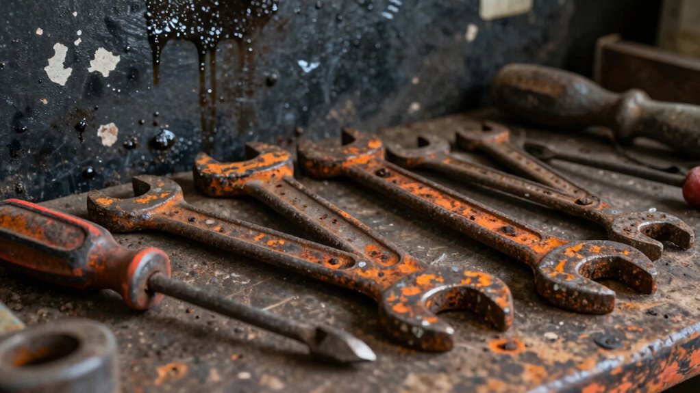 moisture causes tool rusting