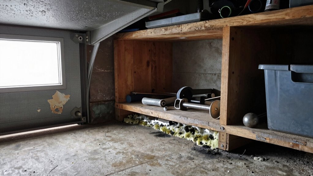 moisture insulation clutter prevention