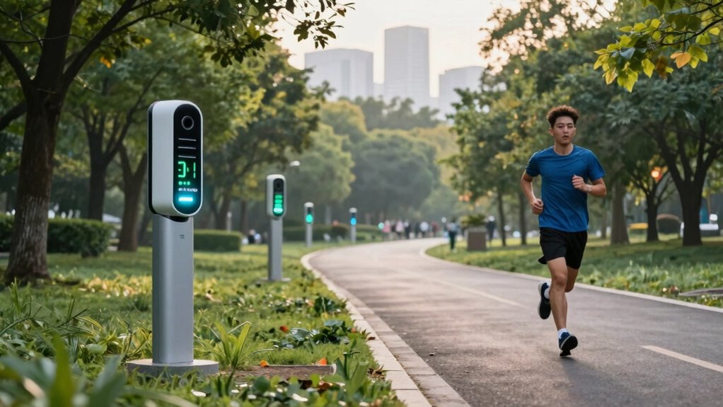 monitor air quality during exercise