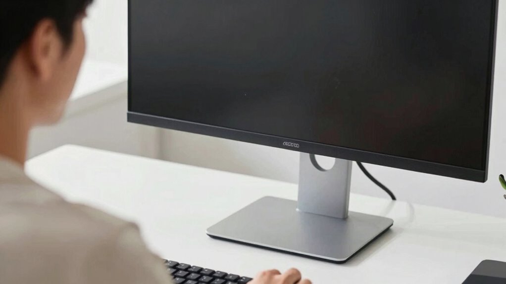 monitor at eye level