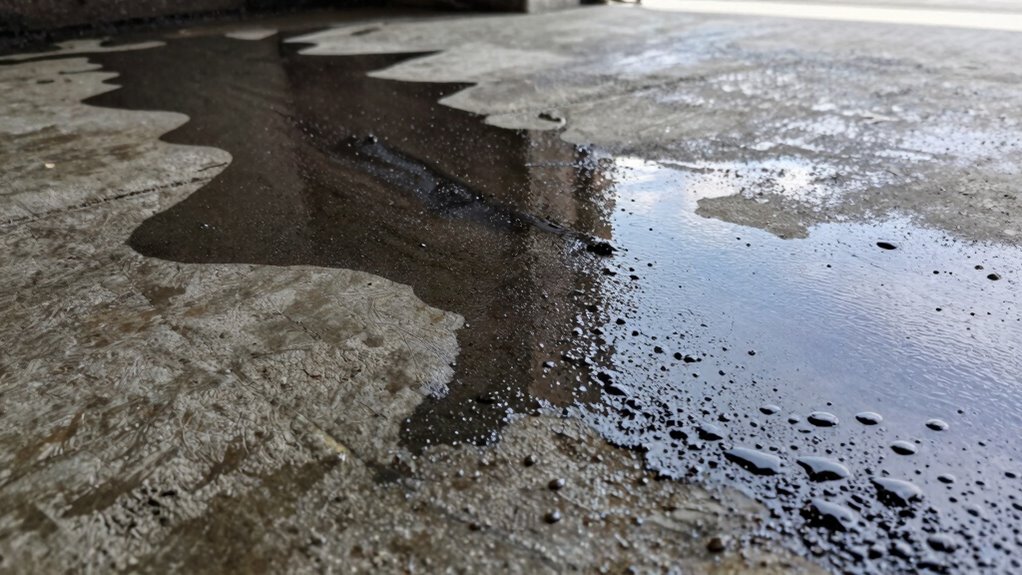 oil creates slippery surfaces