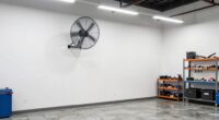 optimal garage fan positioning