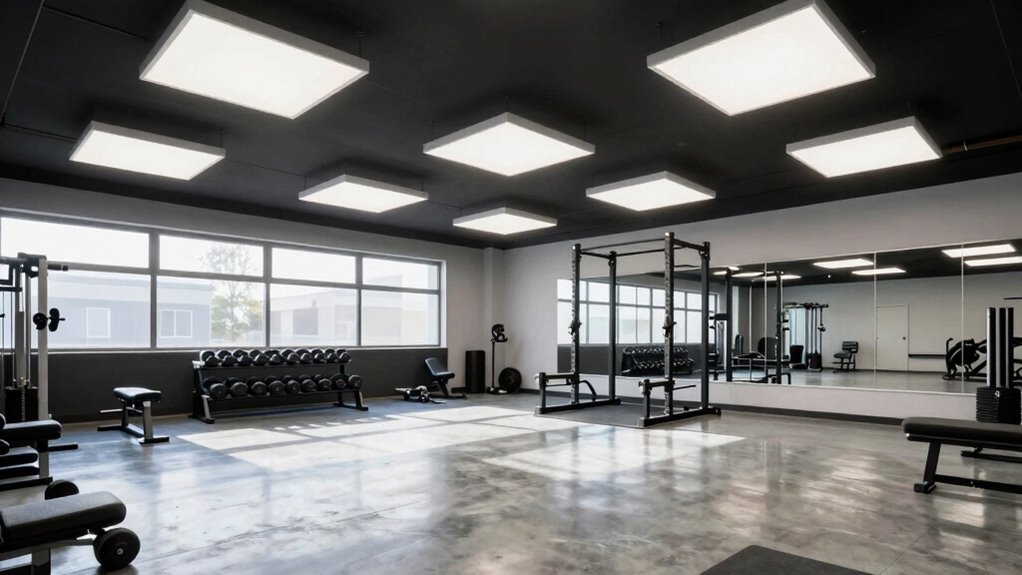 optimal garage gym lighting