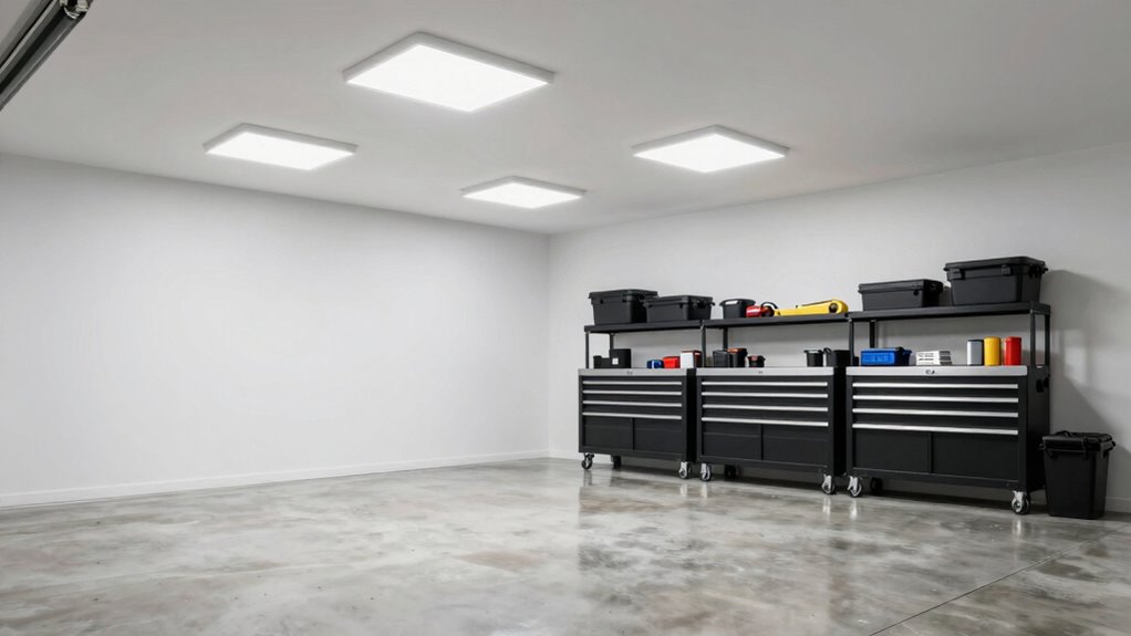 optimal garage lighting brightness