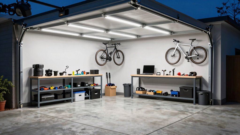 optimal garage lighting brightness