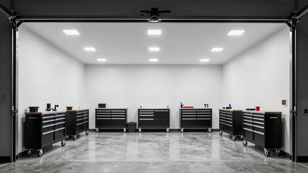 optimal garage lighting placement