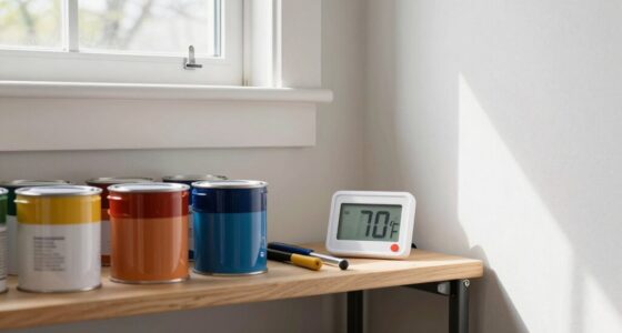 optimal garage paint storage temperature