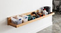 optimal garage shelf depth
