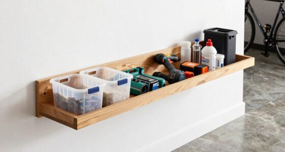optimal garage shelf depth