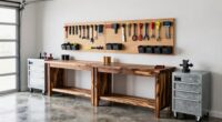 optimal garage workbench arrangement