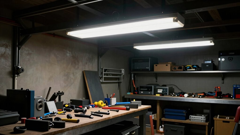 optimal garage workshop lighting