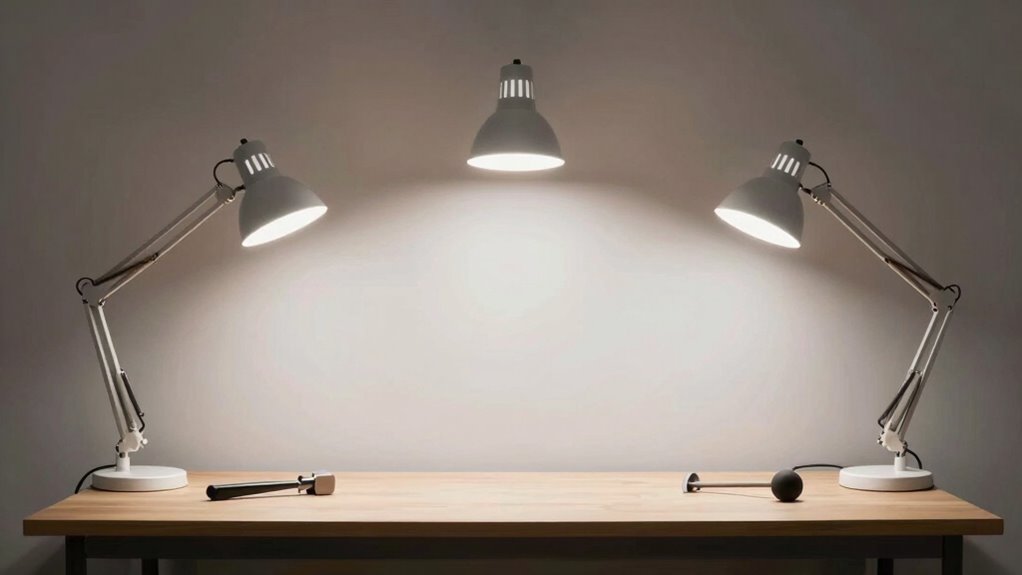 optimal light angle adjustment