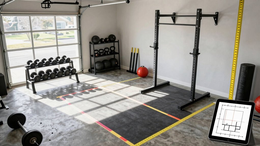 optimize garage workout space