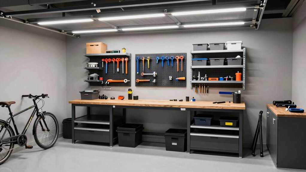 optimized garage workspace design