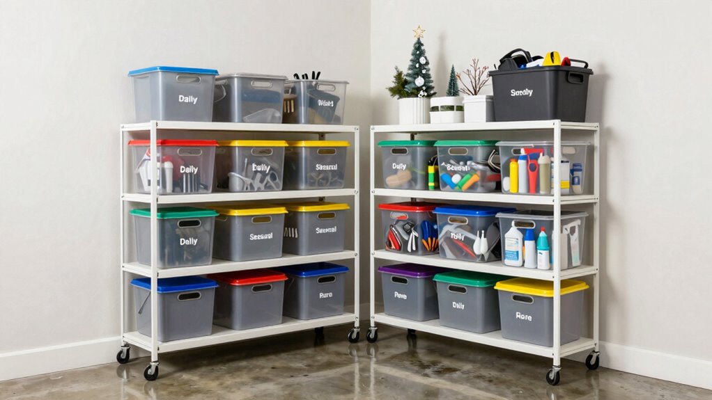 organize accessible garage essentials