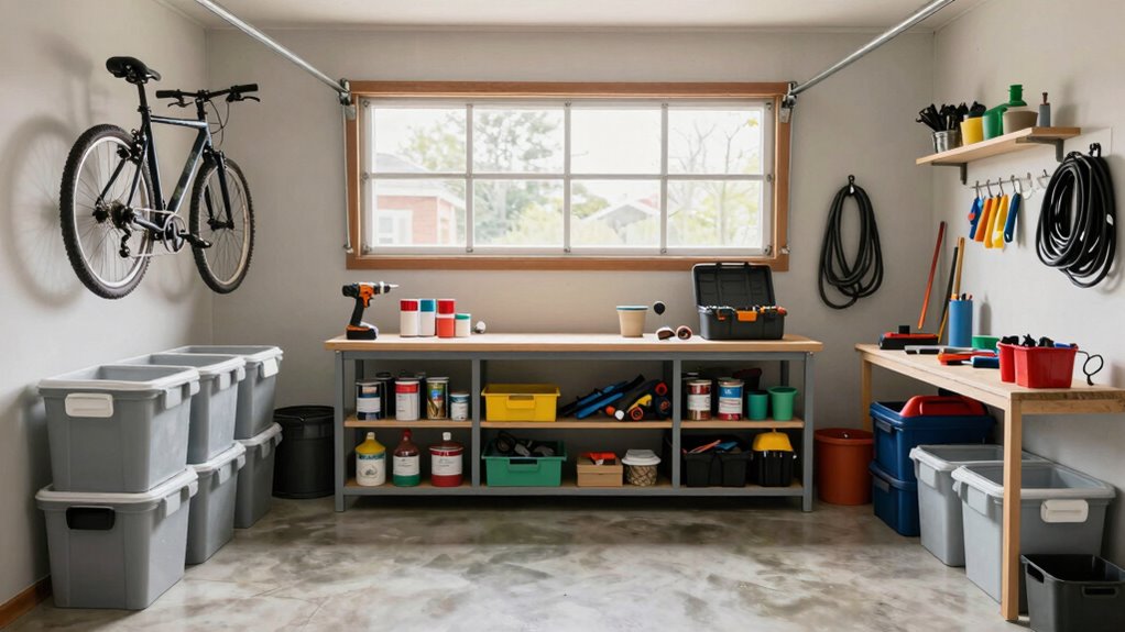 organize garage items effectively